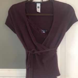 GAP camisole and wrap around top